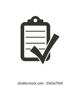 Checklist  icon  on white background. Vector illustration.