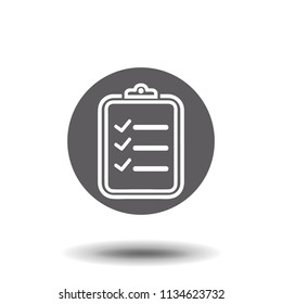 checklist icon. One of set web icons