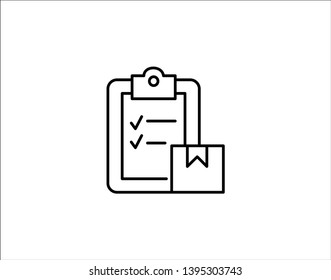 checklist icon. One of set web icons - Vector 