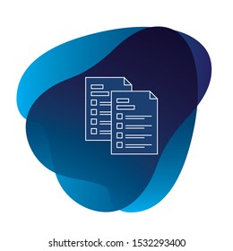 
checklist icon. One of set web icons