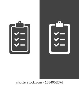 checklist icon. One of set web icons