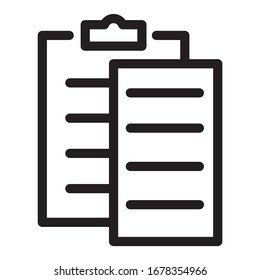 checklist icon. One of set web icons