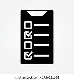 checklist icon. One of set web icons