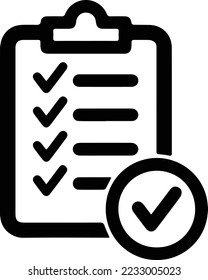 checklist icon. One of set web icons