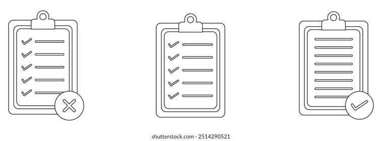checklist icon. One of set web icon design eps 10