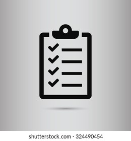 checklist icon. One of set web icons