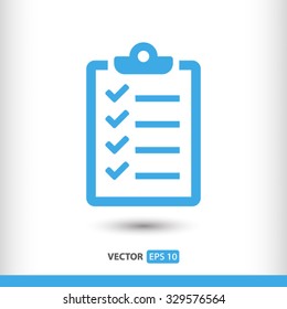 checklist icon. One of set web icons