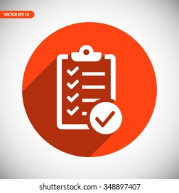checklist icon. One of set web icons
