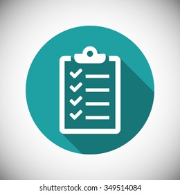 checklist icon. One of set web icons