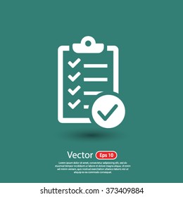 checklist icon. One of set web icons