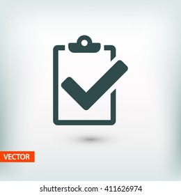 checklist icon. One of set web icons