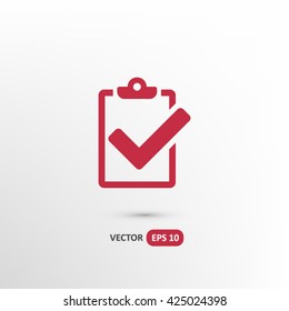 checklist icon. One of set web icons