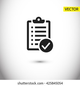 checklist icon. One of set web icons