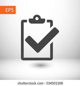 checklist icon. One of set web icons