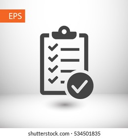 checklist icon. One of set web icons