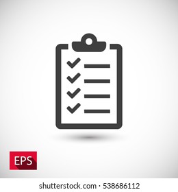 checklist icon. One of set web icons
