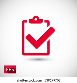 checklist icon. One of set web icons