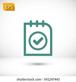 checklist icon. One of set web icons