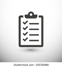 checklist icon. One of set web icons