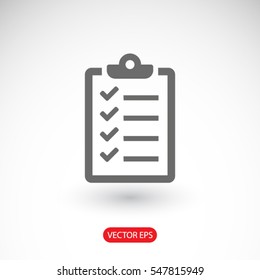 checklist icon. One of set web icons