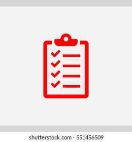 checklist icon. One of set web icons