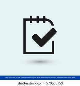 checklist icon. One of set web icons