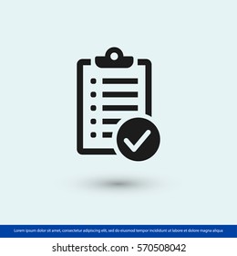 checklist icon. One of set web icons