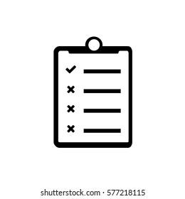 Checklist icon. One of set web icons