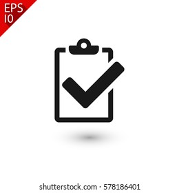 checklist icon. One of set web icons