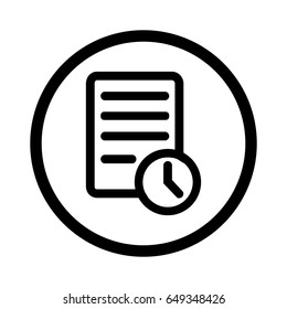 checklist icon. One of set web icons