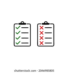 checklist icon. One of the web icon set