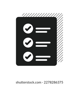 Checklist icon. Organization and Planning icon. Vector editable.