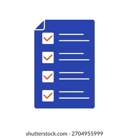 Icono de lista de comprobación Esquema editable de trazos Dibujo de línea EPS.