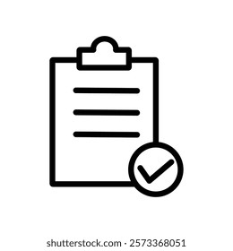 Checklist icon Outline thin set
