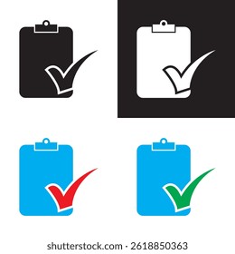 Checklist icon. Perfect for task management, to do lists, forms, and productivity related vector icon. EPS 10 AI