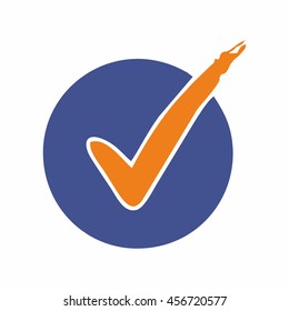 Checklist icon ready to use. Abstract symbol of check or checklist