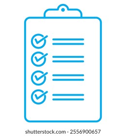 Checklist icon set. Clipboard checklist or document. Checkmark, document, checkbox on paper and more. Clipboard concept.