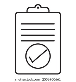 Checklist icon set. Clipboard checklist or document. Checkmark, document, checkbox on paper and more. Clipboard concept.