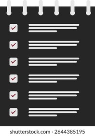 Checklist Icon Set – Minimal Task and To-Do Line and Glyph Vector icon