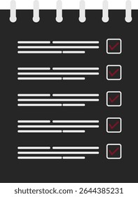 Checklist Icon Set – Minimal Task and To-Do Line and Glyph Vector icon