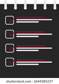 Checklist Icon Set – Minimal Task and To-Do Line and Glyph Vector icon