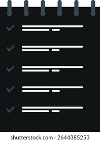 Checklist Icon Set – Minimal Task and To-Do Line and Glyph Vector icon