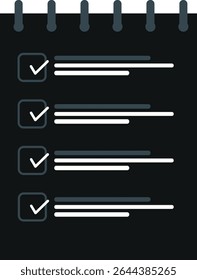 Checklist Icon Set – Minimal Task and To-Do Line and Glyph Vector icon