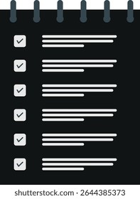 Checklist Icon Set – Minimal Task and To-Do Line and Glyph Vector icon