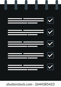 Checklist Icon Set – Minimal Task and To-Do Line and Glyph Vector icon