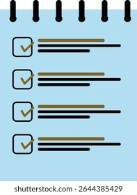 Checklist Icon Set – Minimal Task and To-Do Line and Glyph Vector icon