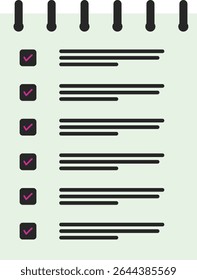 Checklist Icon Set – Minimal Task and To-Do Line and Glyph Vector icon