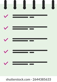 Checklist Icon Set – Minimal Task and To-Do Line and Glyph Vector icon