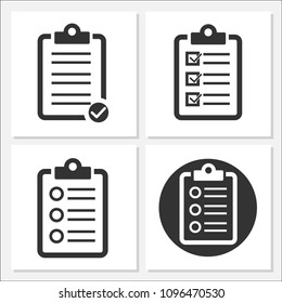 Checklist Icon Set Vector Design