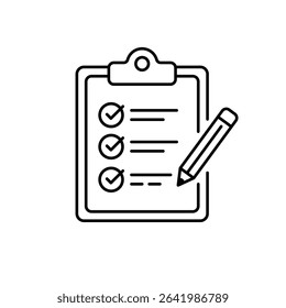 Checklist Icon Showing Personal Journal, Work Notes, Writing Pad, Memo Book, Sketch Ideas, and Daily Log Storage